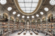 The renovated Oval Room at the Bibliothèque Nationale de France, Richelieu site, on July 26, 2022.