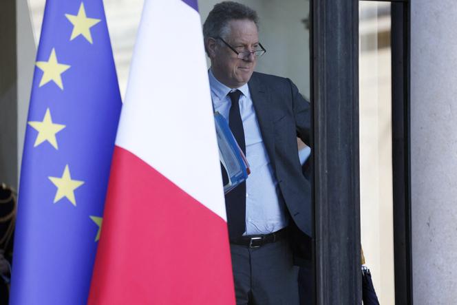 Nicolas Revel, le nouveau directeur général de l’Assistance publique-Hôpitaux de Paris, ici à l’Elysée, à Paris, le 28 février 2022, alors qu’il était encore directeur de cabinet à Matignon.