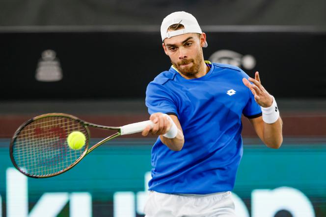 Le joueur de tennis français Benjamin Bonzi, le jeudi 15 septembre 2022, à Hambourg (Allemagne).