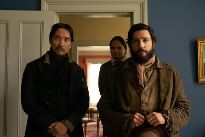 King Lu (Orion Lee, left) and Otis Figowitz, known as “Cookie” (John Magaro), in “First Cow” (2020), by Kelly Reichardt.