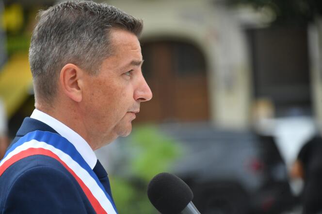 The mayor (Les Républicains) Gaël Perdriau, in Saint-Etienne, on August 27, 2022. 
