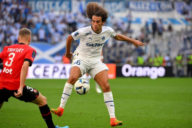 Mattéo Guendouzi, “involuntary” author of a double against Rennes, Sunday September 18 at the Stade Vélodrome, during the 8th day of Ligue 1.