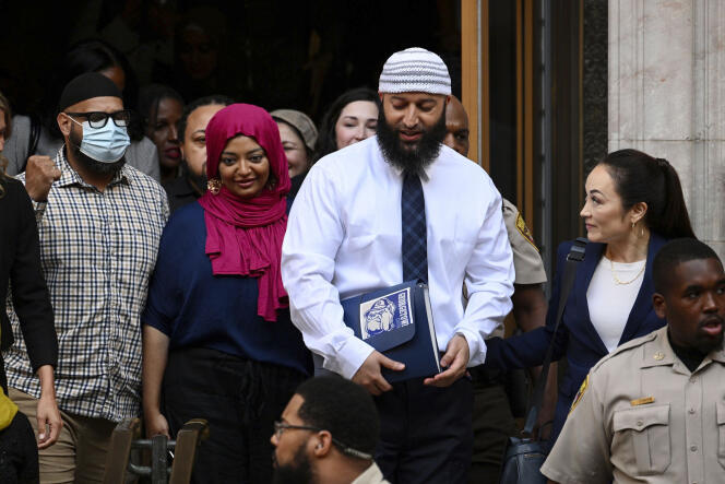 Adnan Syed left the court in Baltimore, United States on Monday, September 19, 2022.