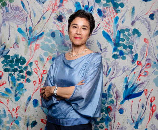 Eva Nguyen Binh, le 15 juin 2022, à l’Institut français, à Paris.