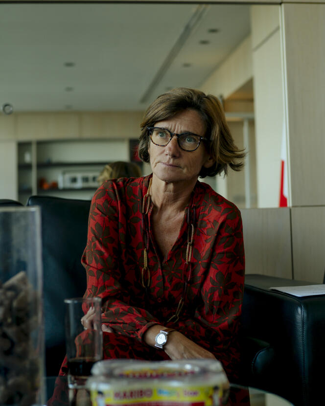 Agnès Firmin Le Bodo, Minister Delegate, in charge of Territorial Organization and Health Professions, in her office at the Ministry of Health, in Paris, on September 19, 2022. 