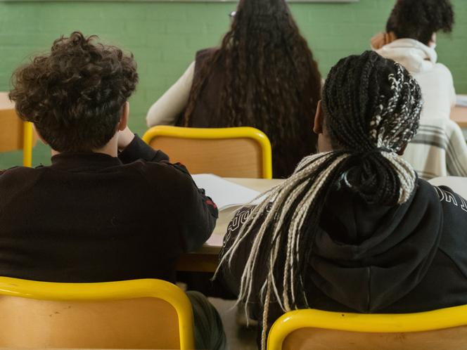 Des élèves du collège catholique Sainte-Marie, à Roubaix (Nord), le 20 septembre 2022.