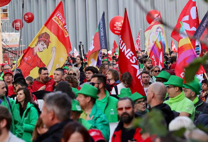 Demonstration against rising energy prices and the loss of purchasing power, in the center of Brussels, Wednesday September 21, 2022.