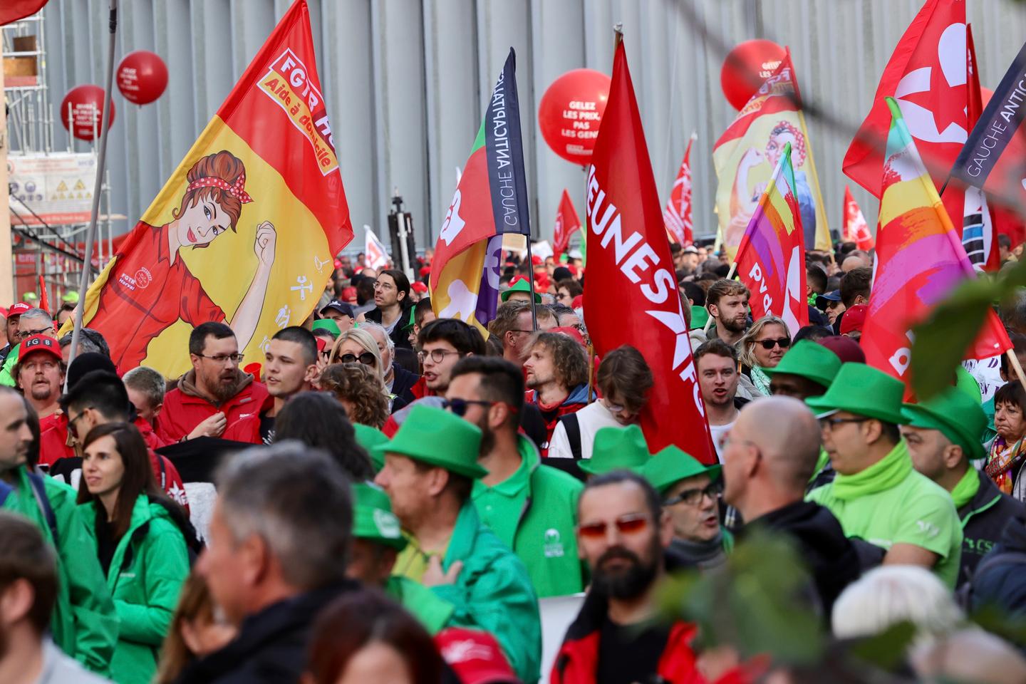 En Belgique, une forte mobilisation pour le pouvoir d’achat