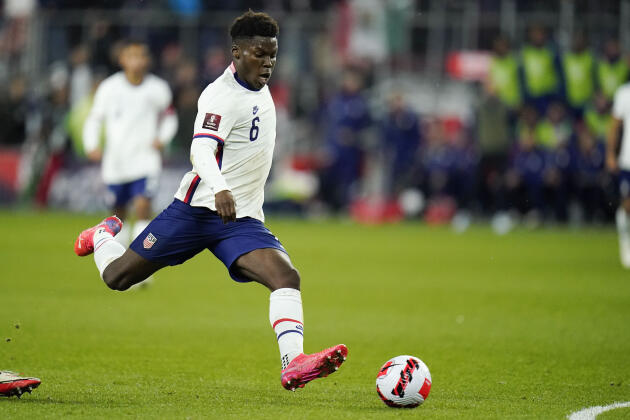 Yunus Musah during the World Cup qualifying match against Mexico on November 12, 2021 in Cincinnati. 
