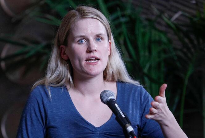Frances Haugen, à Stanford, en Californie, le 3 mars 2022.