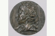 Médaille à l’effigie de Benjamin Constant, penseur libéral français (Pierre Jean David d’Angers, 1830).