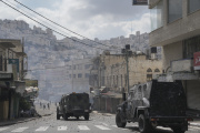  Palestinian security forces intervene in Nablus, West Bank, after arrests against local activists, Tuesday, September 20, 2022.