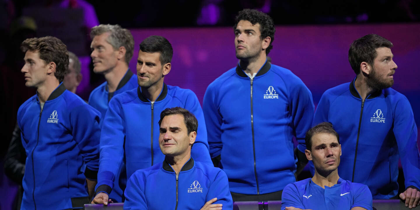 A tearful Roger Federer says goodbye to tennis in London