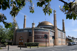 La mosquée Masjid Umar, à Leicester, en Angleterre, le 24 avril 2020.