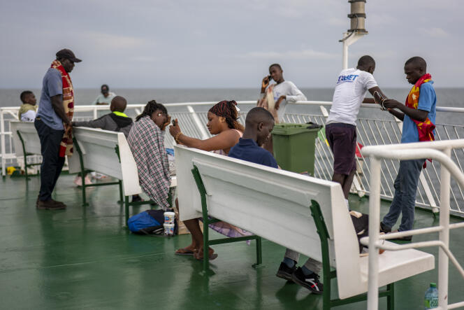 A bord du ferry « Aline Sitoé Diatta » entre Dakar et Ziguinchor, le 21 septembre 2022.