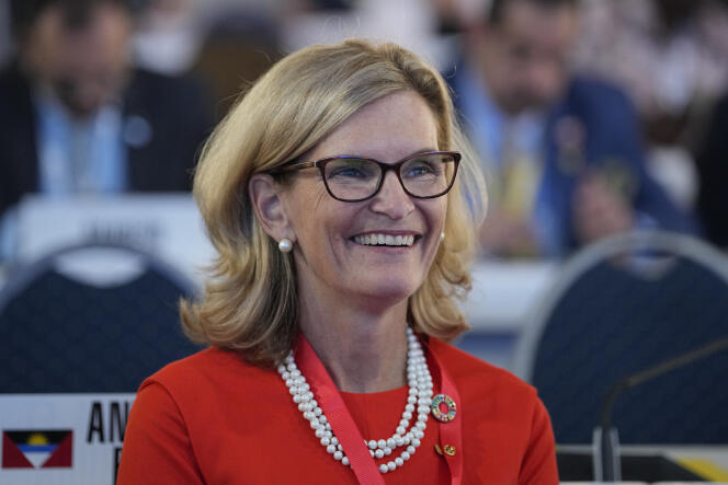 La nouvelle secrétaire générale de l’UIT, l’Américaine Doreen Bogdan-Martin, le 26 septembre.
