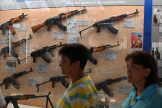 Le musée d’exposition Kalashnikov dans la ville d’Izhevsk, en Russie, le 20 août 2022. 