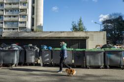 Des poubelles dans une rue de Toulouse, en janvier 2022.