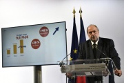 Eric Dupont-Moretti, lors de la présentation du projet de loi de finances, le 27 sepembre 2022, à Paris.