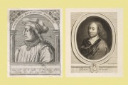 Nicolas Machiavel, Blaise Pascal. Gravures du XVIIe siècle.