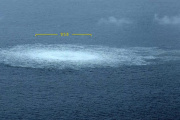 De spectaculaires bouillonnements ont été observés par la marine danoise au large de l’île de Bornholm, au Danemark. 