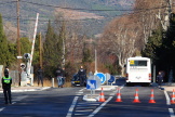 A Millas (Pyrénées-Orientales), le 19 décembre 2017, quelques jours après l’accident qui a fait six morts.