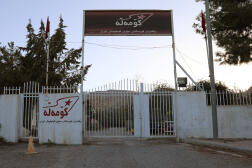 Le siège de l’organisation nationaliste kurde Komala, près de la ville de Souleimaniyé, en Irak, le 26 septembre 2022.