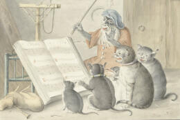 D’après Cornelis Saftleven, Intérieur avec concert de chats 1620-1715, Rijksmuseum © Rijksmuseum