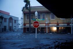 Des inondations record. Ici à Fort Myers, jeudi 29 septembre 2022. 