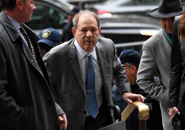 Harvey Weinstein arrive au tribunal pénal de Manhattan, à New York, le 18 février 2020.