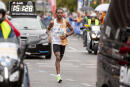 29 September 2019, Berlin: Kenenisa Bekele, Ethiopian athlete, runs the 46th Berlin Marathon over Potsdamer Platz. Photo: Christoph Soeder/dpa (Photo by Christoph Soeder/picture alliance via Getty Images)