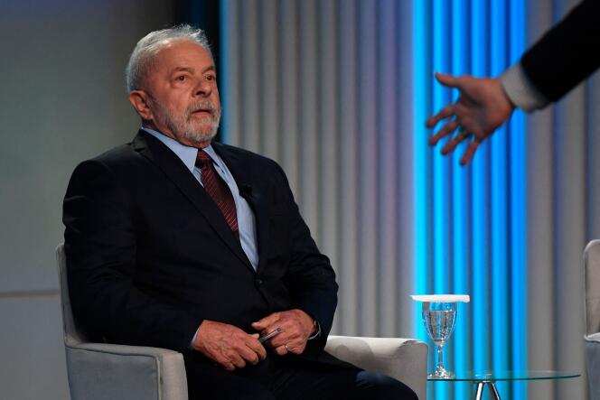     Der frühere brasilianische Präsident Lula während einer Wahlkampfdebatte am 29. September.