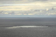 The leak in the Baltic Sea on the Nordstream 1 and 2 gasdocus, visible on September 29 and transmitted by the Danish army.
