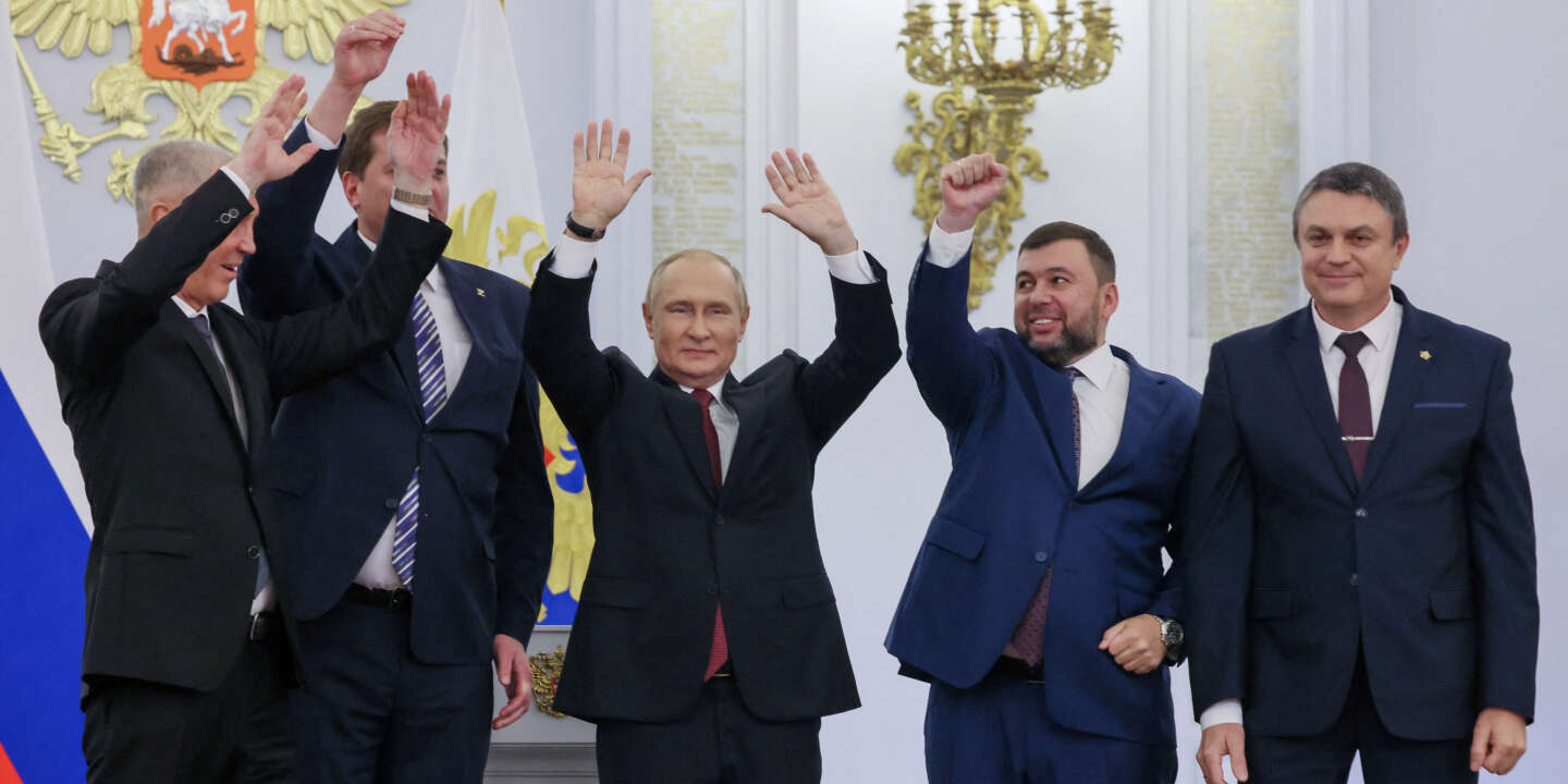 Vladimir Putin formaliza la anexión de cuatro regiones de Ucrania;  Occidente acusado de querer hacer de Rusia «una colonia»