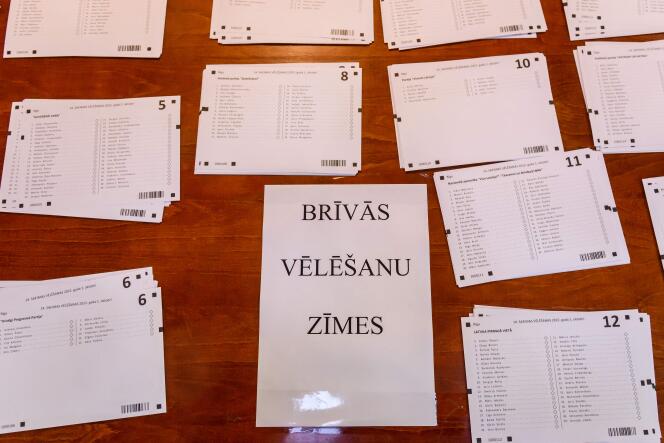 Un colegio electoral en Riga el 1 de octubre.