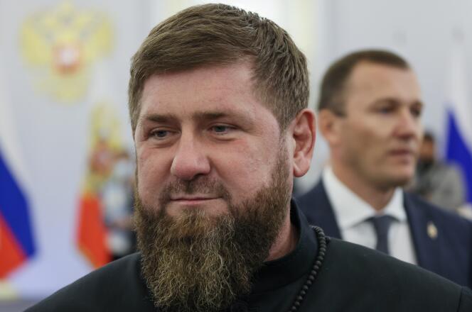 Chechnya's regional leader Ramzan Kadyrov arrives to attend a ceremony to sign the treaties for four regions of Ukraine to join Russia, at the Kremlin in Moscow, Friday, Sept. 30, 2022. 