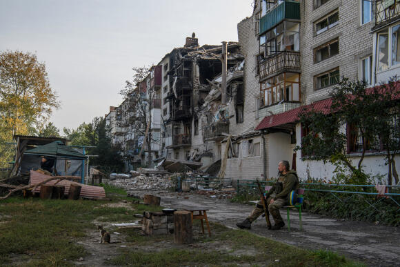 Dans la ville de Sviatohirsk, dans la région de Donetsk, le 01 octobre 2022.