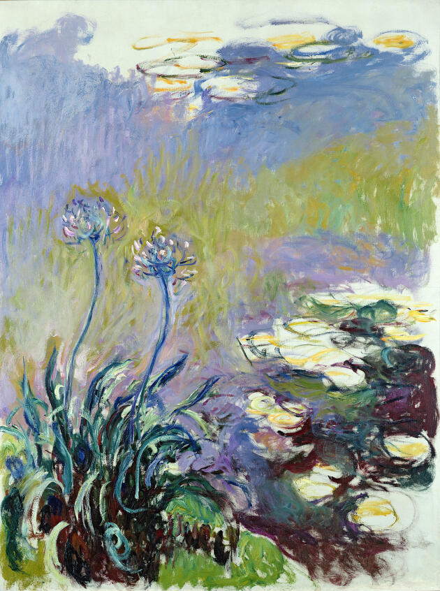 « L’Agapanthe » (1914-1926), de Claude Monet, huile sur toile.