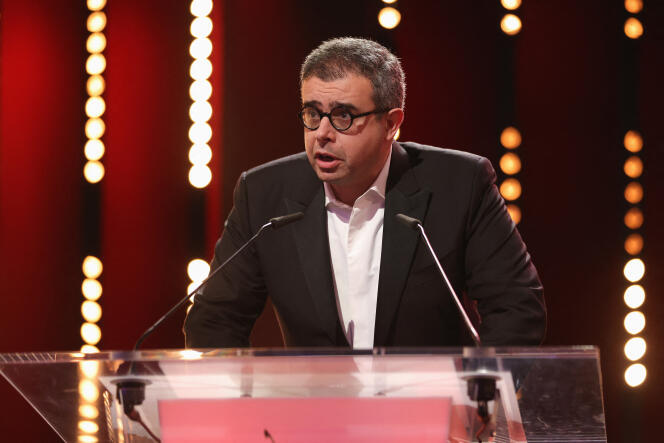 Saïd Ben Saïd during the closing ceremony of the 72nd Berlinale, on February 16, 2022, in Berlin (Germany).