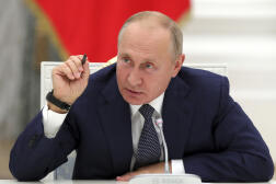 Vladimir Poutine, au Kremlin, à Moscou, le 23 septembre 2022.