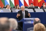 Le chef de la diplomatie européenne Josep Borrell devant le parlement de Strasbourg, 5 octobre 2022.