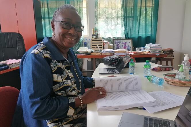 Nicole Idohou-Dossou, directrice du Laboratoire de nutrition et d'alimentation humaine (Larnah) à l'université Cheikh Anta Diop de Dakar, le 14 septembre 2022.