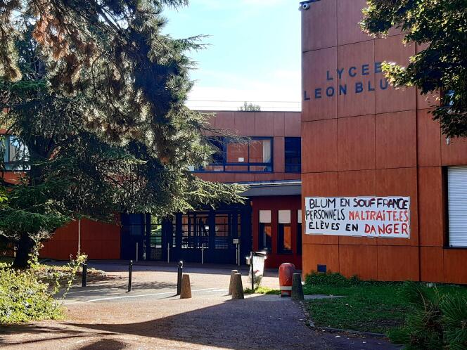La escuela secundaria Léon-Blum, en Créteil, el 12 de septiembre de 2022.