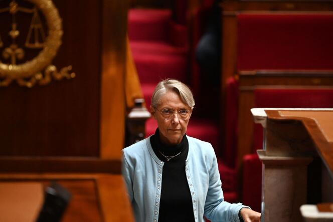 La première ministre française, Elisabeth Borne, à l’Assemblée nationale, à Paris, le 3 octobre 2022.