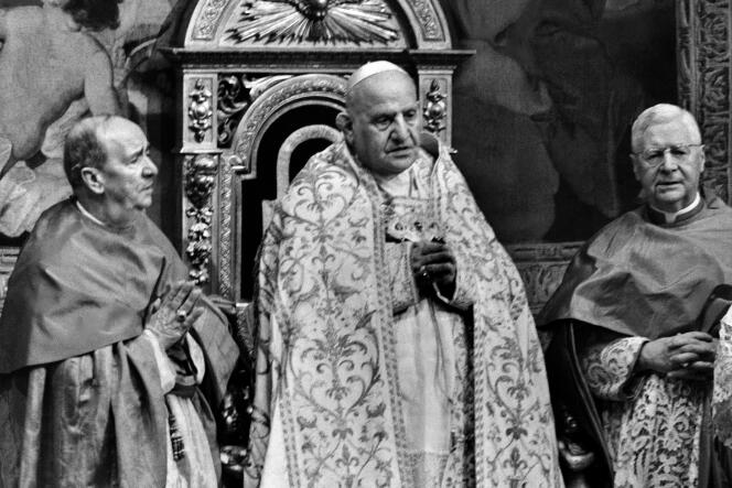 Le pape Jean XXIII, au Vatican, en 1963.