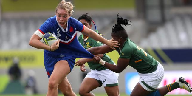 Coupe du monde féminine de rugby : les Bleues écrasent l’Afrique du Sud pour ouvrir la compétition