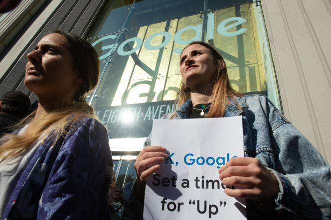 « Walk Out » des employés de Google, à New York, le 1er novembre 2018.