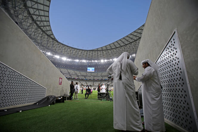Le stade de Lusail, dans la banlieue de Doha, le 11 août 2022. 
