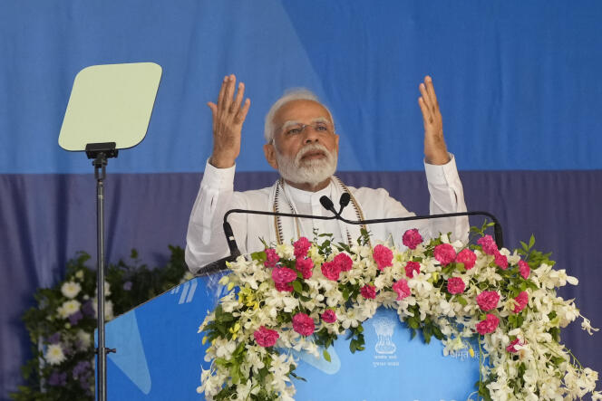 El primer ministro indio Narendra Modi en Ahmedabad el 11 de octubre de 2022.