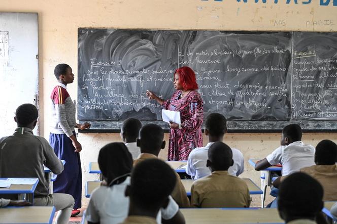 Dans une classe du lycée Djédji Amondji Pierre à Abidjan, le 16 septembre 2022.